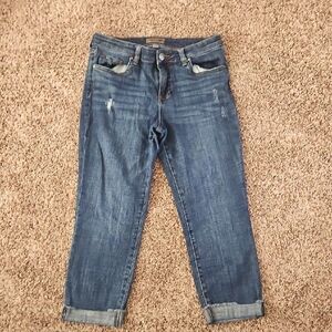 Kut from the Kloth DIsttessed Amy Crop Straight Leg